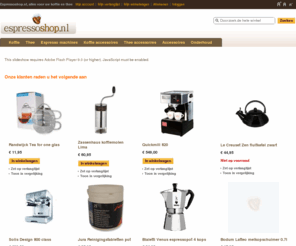 espressoshop.nl: Espressoshop.nl
Alles voor uw koffie, thee en onderhoud van uw espresso machine zoals ontkalking.