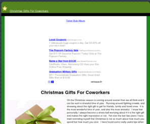 christmasgiftsforcoworkers.com: How To Shop For Christmas Gifts For Coworkers
all about how to shop for coworkers during the christmas season to buy them the right gifts.