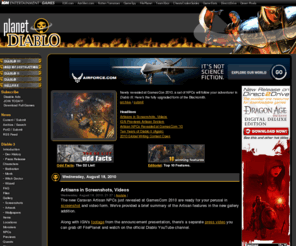 planetdiablo.com: Planet Diablo - Diablo 3 News, Screenshots, Previews, Reviews, Guides
GameSpy Planet site for all the Diablo games, Diablo, Diablo II, Diablo III News, Files, Trailers, Screenshots, Previews, Reviews, Guides and more