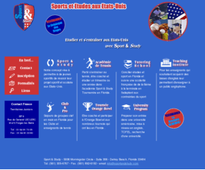 sportandstudy.com: Séjours linguistiques et entrainement sportif et de tennis aux USA
Sport and Study , Sport et Etude, Tennis Etude,  séjours sportifs séjours linguistiques individuels , groupe ,  USA  pour scolaires , étudiants , adultes . Etudes de langues étrangères