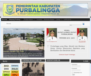 purbalinggakab.go.id: Beranda - Pemda Kabupaten Purbalingga
Pemerintah Daerah Kabupaten Purbalingga