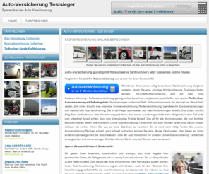 auto-versicherung-testsieger.de: Auto-Versicherung Testsieger : Tarifrechner für Ihre Auto-Versicherung
Auto-Versicherung Tarifrechner mit Sofortausgabe von Preisen und Leistungen. Jetzt die Auto-Versicherung mit Testsieger und günstigen Sondertarifen vergleichen!