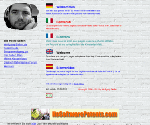 italissimo.de: Wolfgang Seiferts Homepage (deutsch)
Homepage von Wolfgang Seifert aus Schwabmuenchen, Programmierer, Fotografie, Italien, Frankreich, Gstebuch, Sprachen, Volleyball, Didgeridoo (deutsch, english, italiano, francese)