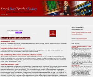 stockdaytradertoday.com: Stocks & Mutual Fund Information - Stocks-Mutual-Funds
Articles and information on Stocks-Mutual-Funds from Stocks & Mutual Fund Information