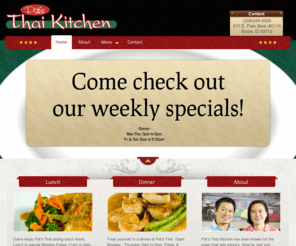 thaikitchenboise.com: Pat's Thai Kitchen
Family business + Quality