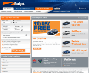 budget.com.au: Cheap Car Hire, Car Rental Australia, Cheap Hire Cars Australia - Budget Rent a Car
Budget Rent A Car: Rental car rates and reservations - cheap economy autos, compact hire cars, intermediate rental cars, full size cars, trucks, vans and utes.  Car hire rates for the budget traveller. Portable GPS units.Rent a car from Budget car and truck rental. Car rental locations throughout Australia, including Sydney, Melbourne, Brisbane, Adelaide, Perth, Hobart and regional centres.  Budget has cheap car rentals for every occasion.