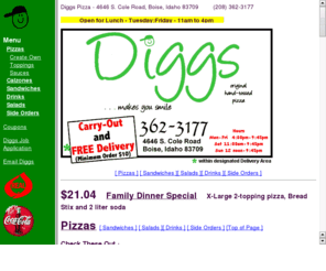 diggspizza.com: Diggs Pizza
Diggs Pizza - Boise, Idaho Restaurant