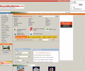 keralarealestate.com: KeralaRealEstate, Kerala property, Kerala properties, Kerala land, Villas in Ernakulam,  Flats in Ernakulam
kerala real estateKerala has rightly earned the sobriquet ‘God’s Own Country’ for many reasons but mainly on account of its natural lush green settings and scenic landscape. The State has also attained a unique status on account of making it to the list of the top must-see global destinations.