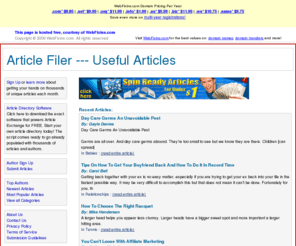 articlefiler.com: Article Filer --- Useful Articles
Article Filer --- Useful Articles