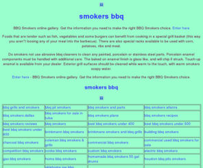 smokers-bbq.com: smokers bbq
 smokers bbq, BBQ Smokers online gallery. Get the information you need to make the right BBQ Smokers choice.