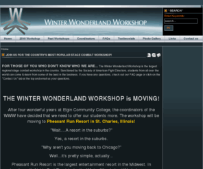 winterwonderlandworkshop.net: Join us for the country's most popular stage combat workshop!
Winter Wonderland Workshop, Society of American Fight Directors (SAFD) Sanctioned Stage Combat Workshop in Chicago, IL.