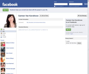 carmenfacebook.com: Incompatible Browser | Facebook
 Facebook is a social utility that connects people with friends and others who work, study and live around them. People use Facebook to keep up with friends, upload an unlimited number of photos, post links and videos, and learn more about the people they meet.