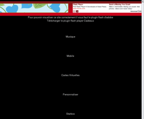 carte-bebe.com: Cartes Virtuelles et cadeaux - Starbox
Retrouvez des milliers de cartes virtuelles gratuites a envoyer a vos proches. Starbox vous propose chaque semaine des nouvelles ecards pour toutes les fetes du calendrier.