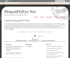 dragonflyeye.net: DragonFlyEye.Net » Rochester Entertainment and Progressive Politics
