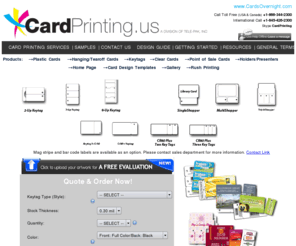 key-cardprinting.com: Key Tags and Card with Key Tag Combinations. Multi Shopper and Loyalty Keytags
Custom key tags and keytag printing, membership cards with bar coded key tag for scanning. Loyalty programs for car dealers, retail stores and many others.