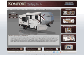 komfort-rvs.com: Komfort Travel Trailers & Fifth Wheels
The legend continues - Komfort. Komfort travel trailers and fifth wheels are legendary for offering innovative floorplans and features with legendary quality. Now available across the USA and Canada. 