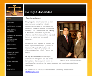 depuilaw.com: De Puy & Asociados - HOME
Panamá´s premier Intellectual Property law firm