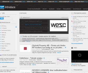 introduce.se: Introduce | Fokus på mindre och medelstora bolag
Introduce erbjuder heltäckande finansiell information kring mindre och medelstora noterade eller listade bolag i Sverige.