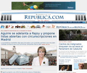 republica.es: Republica.com - Diario de opinión e influencia
Frente al periodismo de partido, Republica.com, el periódico en Internet que lidera Pablo Sebastián.