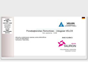 velox.katowice.pl: ELEKTROFILTR, ELEKTROFILTRY, CZĘŚCI ZAMIENNE, VELOX - Remonty, naprawy, modernizacje serwis elektrofiltrów, konsulting - elektrofiltry
VELOX oferuje modernizacje, remonty, naprawę, przeglądy i konserwacje elektrofiltrów. Oceniamy stan techniczny. Prowadzimy sprzedaż części zamiennych do elektrofiltrów.