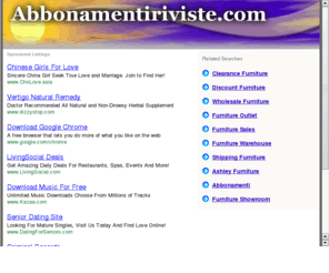 abbonamentiriviste.com: Cerca Info - Web - abbonamenti riviste
Cerca Info - Web - abbonamenti riviste