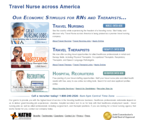 nurse.tv: Travel Nursing Jobs and Travel Therapy - Travel Nurse across America
Travel nurse company and agency offering travel nursing jobs and travel therapist opportunities.