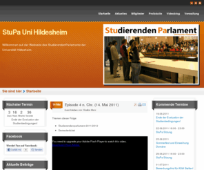 stupa-hildesheim.de: StuPa Universität Hildesheim
Internetseite des StudierendenParlament der Universität Hildesheim. Aktuelle Infos aus der Hochschulpolitik, Video-Blog und mehr...