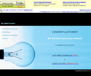 ballman.org: My Clever Domain :: Domain Names For Sale
Domain name sales website design