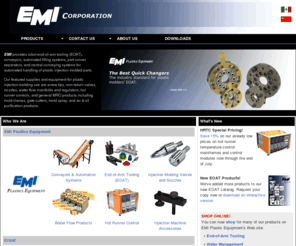 emicorporation.net: EMIcorp.com | EOAT, Conveyors, Plastic Molding Equipment & Supplies, Crizaf, Gimatic
Supplying the plastics industry with automation systems and maintenance equipment for more than 40 years.