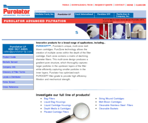 fpifilters.com: Purolator-LP
Purolator Advanced Filtration, a division of CLARCOR, is a recognized leader in the manufacture of advanced filtration products.