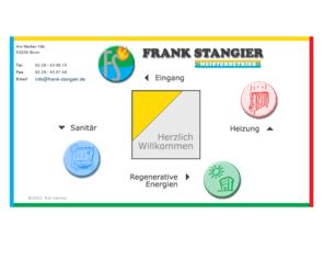 frank-stangier.de: Heizungsbau - Sanitär - Solar Energie - Frank Stangier Ihr Partner in Bonn
Ein Familienbetrieb in Bonn im Bereich Heizungsbau und sanitären Installationen mit 24h Notdienst. Wir sind für sie da!