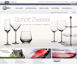 schott-glaeser.com: Schott Zwiesel Gläser, Homepage Schott Zwiesel
Gläser von Schott Zwiesel, Das Glas der Profis. Genießen in Perfektion! Unverwechselbare Brillanz, edles Gewicht und feine Haptik: das sind Eigenschaften, die Tritan®-Kristallglas zu einer besonderen Erfahrung machen.