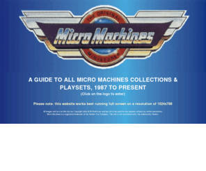 m-m-world.com: www.m-m-world.com
A complete guide to all Micro Machines collections and playsets, 1987 to present