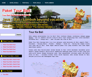 pakettourbali.net: Paket Tour Bali
Paket Tour Bali Profesional untuk liburan anda di Bali. Nikmati keindahan pulau dewata Bali Indonesia