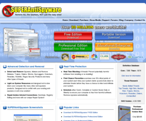 safetoinstall.com: SUPERAntiSpyware.com | Remove Malware | Remove Spyware - AntiMalware, AntiSpyware, AntiAdware!
SUPERAntiSpyware. Free Malware Remover. Remove Malware, Remove Spyware, Rootkits, Spyware, Adware, Worms, Parasites