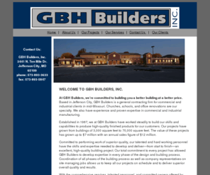 gbhbuilders.com: GBH Builders
MV Properties is a Real Estate Development company located in Columbia, Missouri, 
	offering commercial management, leasing, purchasing, development, investments, note brokering