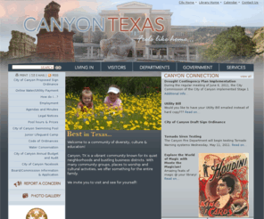 canyon-tx.com: City of Canyon, TX - Official Website
Home