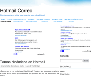 hotmail-correo.com: Hotmail Correo
Blog no oficial de soporte de Hotmail