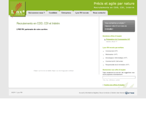 lynx-rh.com: Lynx RH - Recrutements CDD, CDI, Intérim
Ceci est le texte de l'accueil