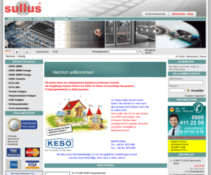 shop-security.com: Security Shop sullus GmbH & Co. KG
sullus, KESO, Zylinder, Schliessanlage, Omega, 2000S, 10RS, Schliesstechnik, Transponder, Sidra, CrNi, Baukasten, Transporter