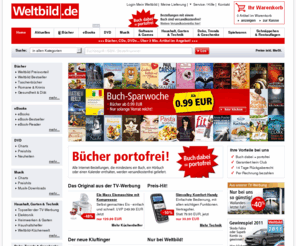 xn--preisgnstig-yhb.net: Weltbild.de - Bücher versandkostenfrei, DVDs, CDs, Spielzeug, PC Spiele und vieles mehr
Bücher portofrei bei Weltbild.de. Über 3 Mio. Artikel: Bücher, DVDs, CDs, Geschenke, Elektronik, Software & Spielwaren mit bis zu 50% Preisvorteil gegenüber früheren Ladenpreisen!