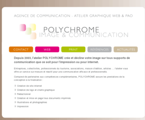 atelier-polychrome.com: Polychrome : Communication et publicité
Agence de communication en Sologne : Création de site internet, création et impression de dépliants, brochures, cartes, affiches, prospectus, création de logo et charte graphique. Située à Clémont entre Aubigny sur nère  dans le Cher (18), Lamotte Beuvron dans le Loir et Cher (41) et Gien dans le Loiret (45).