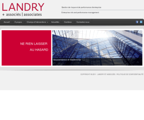 landryc.com: LANDRY et associés
Gestion de risque et de performance d'entreprise