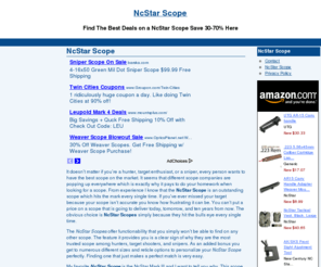 ncstarscope.com: NcStar Scope Save 30-70% Here
Which NcStar Scope is right for you? We review and discuss all the different NcStar Scopes you you can make a better buying decision.