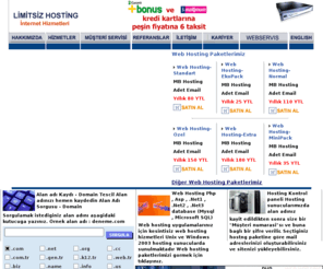 limitsizhosting.com: Hosting web hosting asp Hosting php hosting Paketi
Limitsiz Web Hosting Hosting Paketi asp php hosting  hosting ucuz hosting