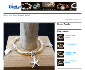 starboxscotland.com: StarBox Scotland - My shop
StarBox is based in the Highlands of Scotland, using the sea to draw inspiration for beautiful jewellery. We offer exclusively designed handmade charm bracelets and necklaces, wine charms and more.