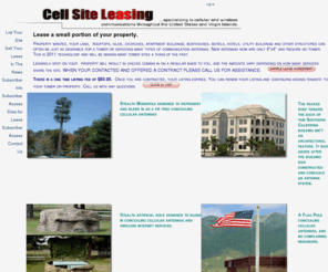 cellsiteleasing.com: Cell Site Leasing - Lease Your Property, Building Roof Top, Tower To Cell - Wireless Networks
Lease your property, building roof top or existing tower for cellular and or wireless internet communications antennas, HD TV, and towers.