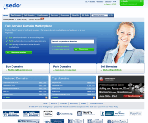 miyaro.com: Sedo - The world's leading domain marketplace - Sedo.com
Buy and sell domains and websites with Sedo.com. Over 13 million domains and websites are for sale in our marketplace! Sedo's services include domain parking, appraisals, and brokerage.