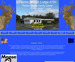 palmermooselodge.org: Palmer Moose Lodge #793
Palmer Moose Lodge