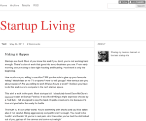 startupliving.com: Startup Living
Sharing my lessons learned on the lean startup life.